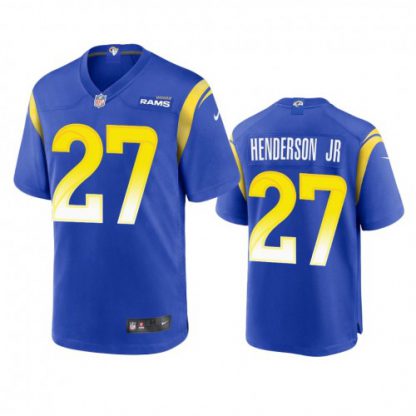Los Angeles Los Angeles Rams #27 Darrell Henderson Men's Nike Game NFL Jersey - Royal