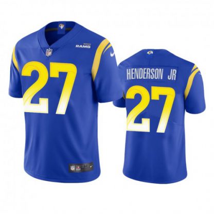 Los Angeles Los Angeles Rams #27 Darrell Henderson Jr. Men's Nike Vapor Limited NFL Jersey - Royal