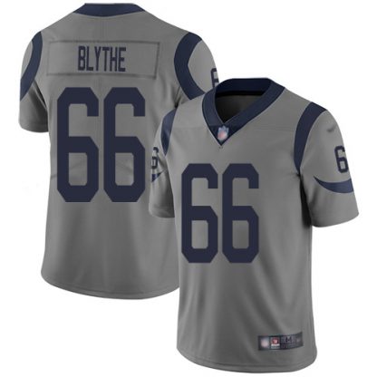 Nike Los Angeles Rams #66 Austin Blythe Gray Youth Stitched NFL Limited Inverted Legend Jersey