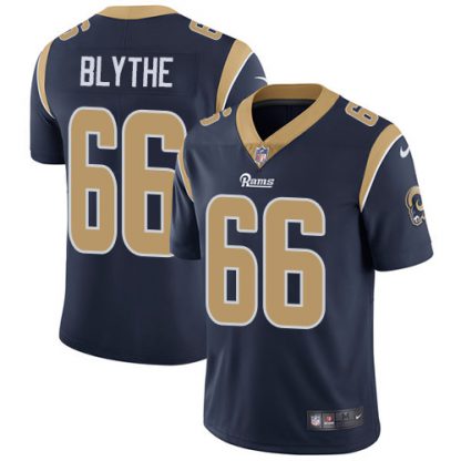 Nike Los Angeles Rams #66 Austin Blythe Navy Blue Team Color Men's Stitched NFL Vapor Untouchable Limited Jersey