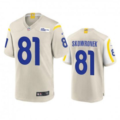 Los Angeles Los Angeles Rams #81 Ben Skowronek Men's Nike Game NFL Jersey - Bone