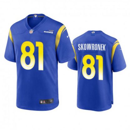 Los Angeles Los Angeles Rams #81 Ben Skowronek Men's Nike Game NFL Jersey - Royal