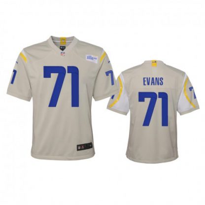 Los Angeles Los Angeles Rams #71 Bobby Evans Youth Nike Game NFL Jersey - Bone