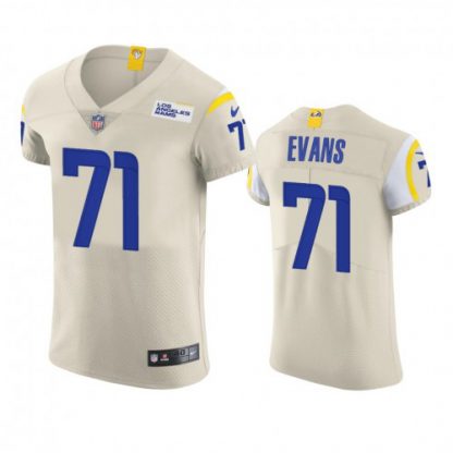 Los Angeles Los Angeles Rams #71 Bobby Evans Men's Nike Vapor Elite Player NFL Jersey - Bone