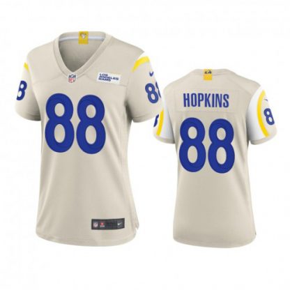 Los Angeles Los Angeles Rams #88 Brycen Hopkins Women's Nike Game NFL Jersey - Bone