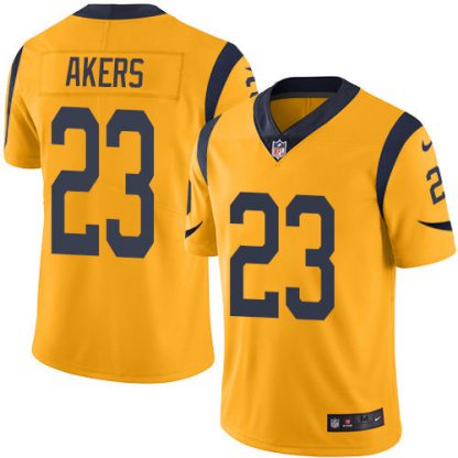 Nike Los Angeles Rams #23 Cam Akers Gold Men's Stitched NFL Limited Rush Jersey