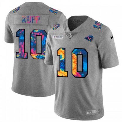 Los Angeles Los Angeles Rams #10 Cooper Kupp Men's Nike Multi-Color 2020 NFL Crucial Catch NFL Jersey Greyheather