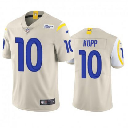 Los Angeles Los Angeles Rams #10 Cooper Kupp Men's Nike Vapor Limited NFL Jersey - Bone