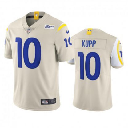Los Angeles Los Angeles Rams #10 Cooper Kupp Men's Nike Vapor Limited NFL Jersey - Bone