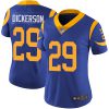 Nike Los Angeles Rams #29 Eric Dickerson Royal Blue Alternate Women's Stitched NFL Vapor Untouchable Limited Jersey
