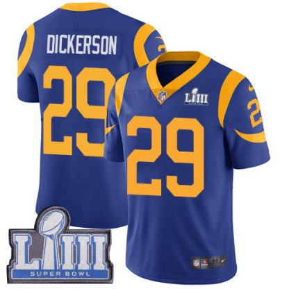 Nike Los Angeles Rams #29 Eric Dickerson Royal Blue Alternate Super Bowl LIII Bound Youth Stitched NFL Vapor Untouchable Limited Jersey