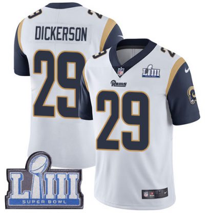 Nike Los Angeles Rams #29 Eric Dickerson White Super Bowl LIII Bound Youth Stitched NFL Vapor Untouchable Limited Jersey