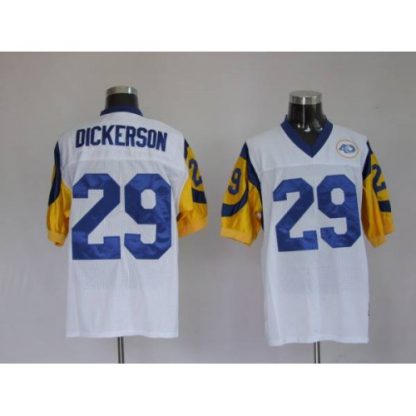 Mitchell and Ness Los Angeles Rams #29 Eric Dickerson Stitched White NFL Jersey