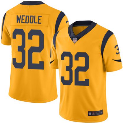 Nike Los Angeles Rams #32 Eric Weddle Gold Men's Stitched NFL Limited Rush Jersey