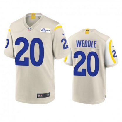 Los Angeles Los Angeles Rams #20 Eric Weddle Men's Nike Game NFL Jersey - Bone