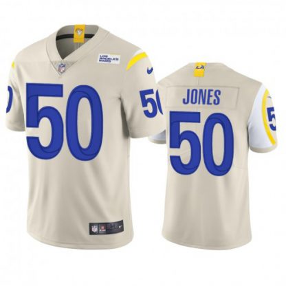 Los Angeles Los Angeles Rams #50 Ernest Jones Men's Nike Vapor Limited NFL Jersey - Bone