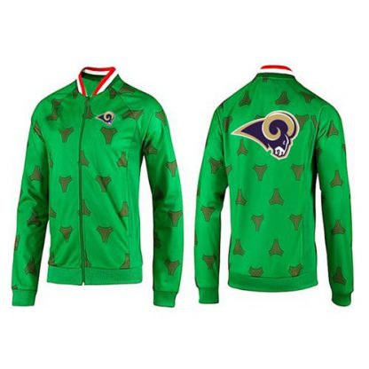 NFL Los Angeles Los Angeles Rams Team Logo Jacket Green