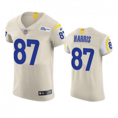 Los Angeles Los Angeles Rams #87 Jacob Harris Men's Nike Vapor Elite Player NFL Jersey - Bone