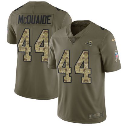 Nike Los Angeles Rams #44 Jacob McQuaide Olive/Camo Men's Stitched NFL Limited 2017 Salute To Service Jersey
