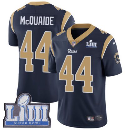 Nike Los Angeles Rams #44 Jacob McQuaide Navy Blue Team Color Super Bowl LIII Bound Men's Stitched NFL Vapor Untouchable Limited Jersey