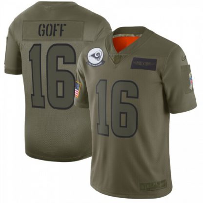 Nike Los Angeles Rams #16 Jared Goff Camo Men's Stitched NFL Limited 2019 Salute To Service Jersey