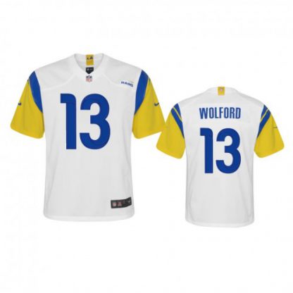 Los Angeles Los Angeles Rams #13 John Wolford Youth Nike Alternate Game NFL Jersey - White