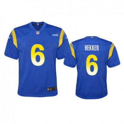 Los Angeles Los Angeles Rams #6 Johnny Hekker Youth Nike Game NFL Jersey - Royal
