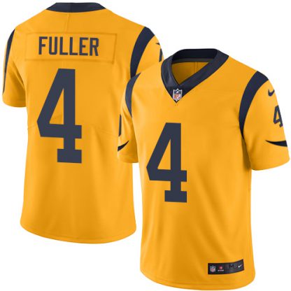 Nike Los Angeles Rams #4 Jordan Fuller Gold Men's Stitched NFL Limited Rush Jersey