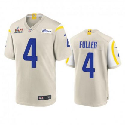 Los Angeles Los Angeles Rams #4 Jordan Fuller Men's Super Bowl LVI Patch Nike Game NFL Jersey - Bone