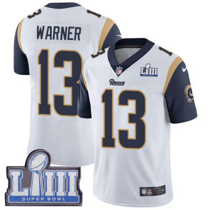 Nike Los Angeles Rams #13 Kurt Warner White Super Bowl LIII Bound Youth Stitched NFL Vapor Untouchable Limited Jersey
