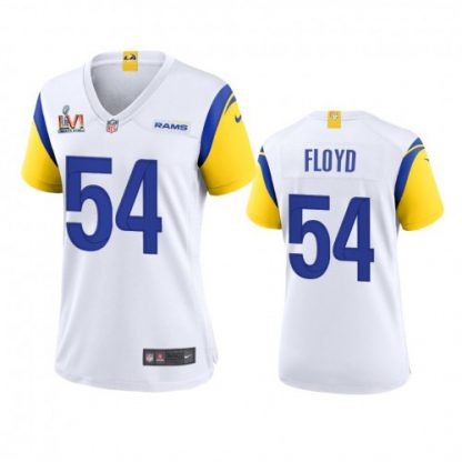 Los Angeles Los Angeles Rams #54 Leonard Floyd Women's Super Bowl LVI Patch Nike Alternate Game NFL Jersey - White