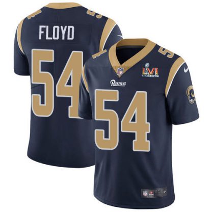 Nike Los Angeles Rams #54 Leonard Floyd Navy Blue Team Color Super Bowl LVI Patch Youth Stitched NFL Vapor Untouchable Limited Jersey