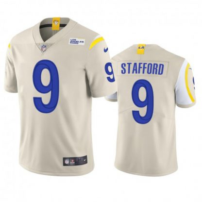 Los Angeles Los Angeles Rams #9 Matthew Stafford Men's Nike Vapor Limited NFL Jersey - Bone
