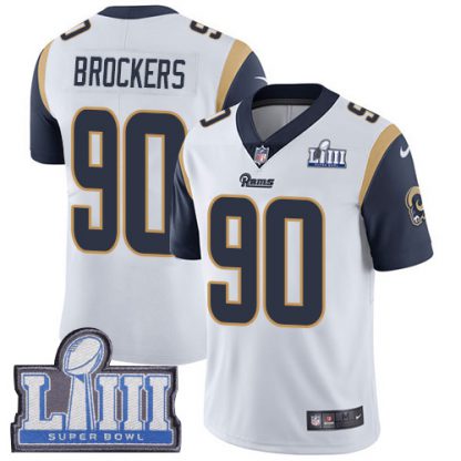 Nike Los Angeles Rams #90 Michael Brockers White Super Bowl LIII Bound Youth Stitched NFL Vapor Untouchable Limited Jersey