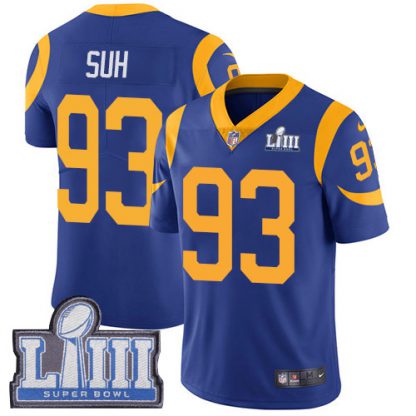 Nike Los Angeles Rams #93 Ndamukong Suh Royal Blue Alternate Super Bowl LIII Bound Youth Stitched NFL Vapor Untouchable Limited Jersey