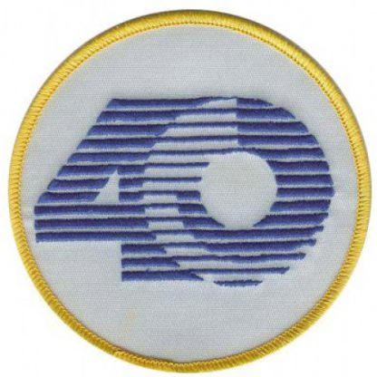 Stitched Los Angeles Los Angeles Rams 40th Anniversary Jersey Patch
