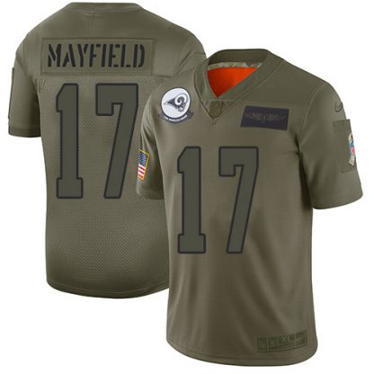 Nike Los Angeles Rams #17 Odell Beckham Jr. Camo Youth Stitched NFL Limited 2019 Salute To Service Jersey