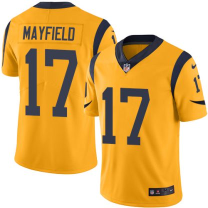 Nike Los Angeles Rams #17 Odell Beckham Jr. Gold Youth Stitched NFL Limited Rush Jersey