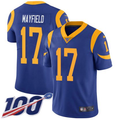 Nike Los Angeles Rams #17 Odell Beckham Jr. Royal Blue Alternate Youth Stitched NFL 100th Season Vapor Untouchable Limited Jersey
