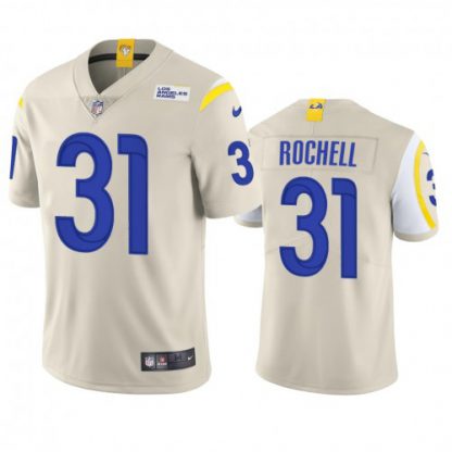 Los Angeles Los Angeles Rams #31 Robert Rochell Men's Nike Vapor Limited NFL Jersey - Bone