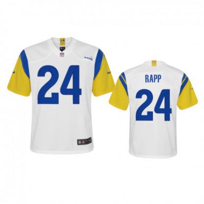 Los Angeles Los Angeles Rams #24 Taylor Rapp Youth Nike Alternate Game NFL Jersey - White