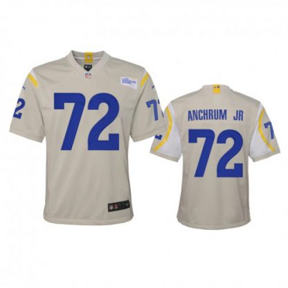 Los Angeles Los Angeles Rams #72 Tremayne Anchrum Jr. Youth Nike Game NFL Jersey - Bone