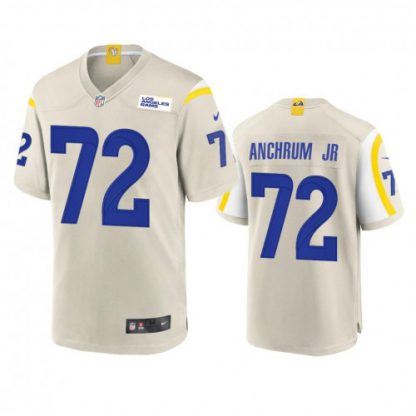 Los Angeles Los Angeles Rams #72 Tremayne Anchrum Jr. Men's Nike Game NFL Jersey - Bone