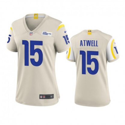 Los Angeles Los Angeles Rams #15 Tutu Atwell Women's Nike Game NFL Jersey - Bone