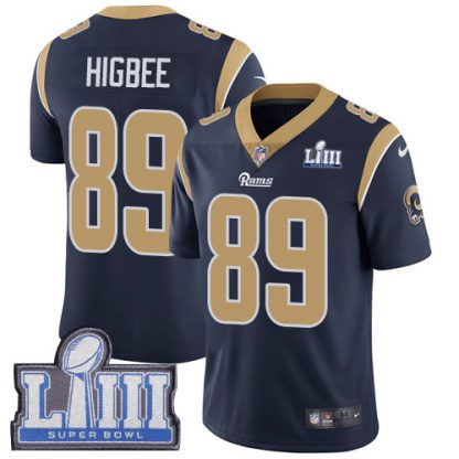 Nike Los Angeles Rams #89 Tyler Higbee Navy Blue Team Color Super Bowl LIII Bound Youth Stitched NFL Vapor Untouchable Limited Jersey