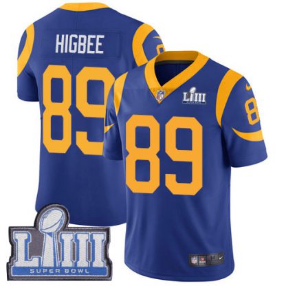 Nike Los Angeles Rams #89 Tyler Higbee Royal Blue Alternate Super Bowl LIII Bound Youth Stitched NFL Vapor Untouchable Limited Jersey