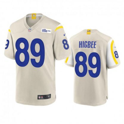 Los Angeles Los Angeles Rams #89 Tyler Higbee Men's Nike Game NFL Jersey - Bone