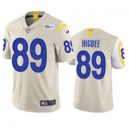 Los Angeles Los Angeles Rams #89 Tyler Higbee Men's Nike Vapor Limited NFL Jersey - Bone