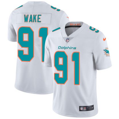 Nike Miami Dolphins #91 Cameron Wake White Men's Stitched NFL Vapor Untouchable Limited Jersey