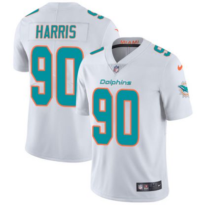 Nike Miami Dolphins #90 Charles Harris White Men's Stitched NFL Vapor Untouchable Limited Jersey